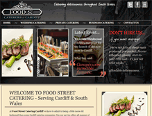 Tablet Screenshot of caterers-cardiff.co.uk